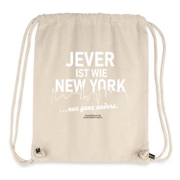Jever ist wie New York ... nur ganz anders - Stanley/Stella recycelter Gym Bag - Naturweiß - Vorne