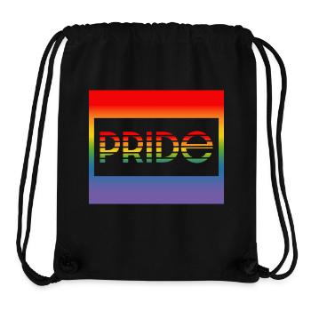 Pride rahmen - Stanley/Stella recycelter Gym Bag - Schwarz - Vorne