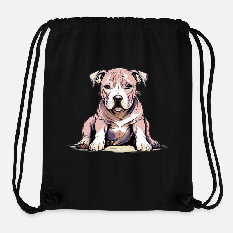 Pitbul Puppy - Stanley/Stella Recycled Gym Bag - black
