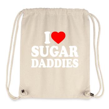 i love sugar daddies - Stanley/Stella Recycled Gym Bag - natural - Front