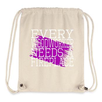 Joke Lumberman Funny Carpenter Quotes Felling - Stanley/Stella Recycled Gym Bag - natural - Front