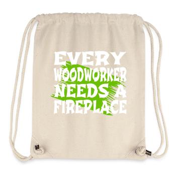 awesome carpentry bingo hall tshirts - Stanley/Stella recycelter Gym Bag - Naturweiß - Vorne