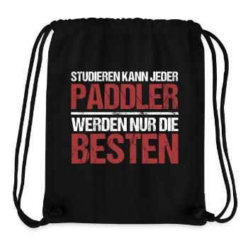 Anyone can study; Paddlers are the best - Stanley/Stella Recycled Gym Bag - black - Front