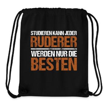 Studieren kann jeder - Ruderer Edition - Stanley/Stella recycelter Gym Bag - Schwarz - Vorne