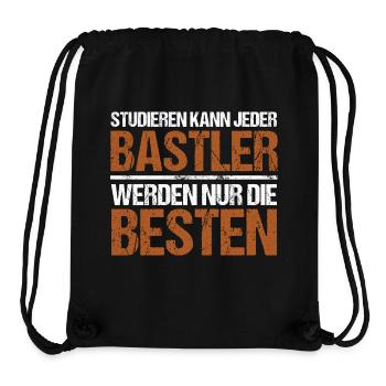 Studieren kann jeder - Bastler Edition - Stanley/Stella recycelter Gym Bag - Schwarz - Vorne