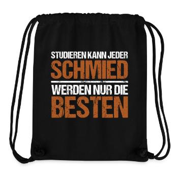 Anyone can study - Schmied Edition - Stanley/Stella Recycled Gym Bag - black - Front