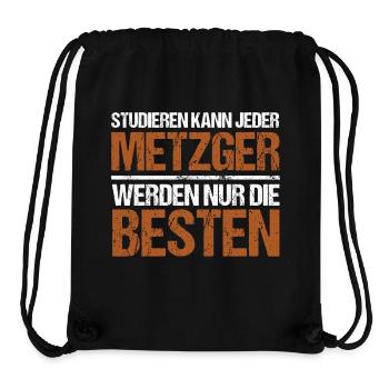 Tout le monde peut étudier - Édition Metzger - Sac à cordon recyclé Stanley/Stella - noir - Devant