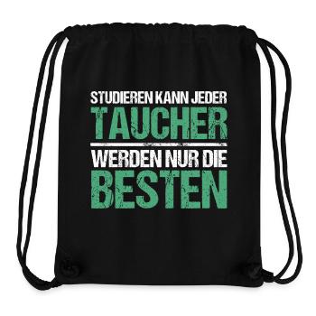 Studieren kann jeder - Taucher Edition - Stanley/Stella recycelter Gym Bag - Schwarz - Vorne