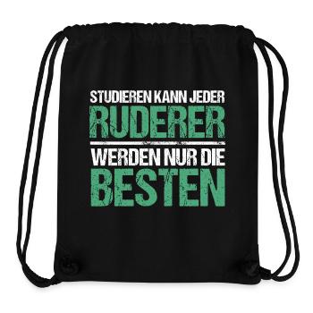 Studieren kann jeder - Ruderer Edition - Stanley/Stella recycelter Gym Bag - Schwarz - Vorne
