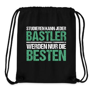 Studieren kann jeder - Bastler Edition - Stanley/Stella recycelter Gym Bag - Schwarz - Vorne