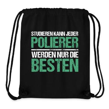 Studieren kann jeder - Polierer Edition - Stanley/Stella recycelter Gym Bag - Schwarz - Vorne