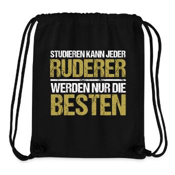 Tout le monde peut étudier - Édition Ruderer - Sac à cordon recyclé Stanley/Stella - noir - Devant