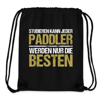 Tout le monde peut étudier - Édition Paddler - Sac à cordon recyclé Stanley/Stella - noir - Devant