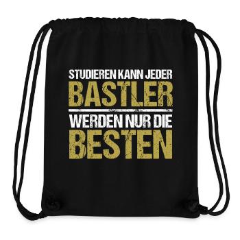 Studieren kann jeder - Bastler Edition - Stanley/Stella recycelter Gym Bag - Schwarz - Vorne
