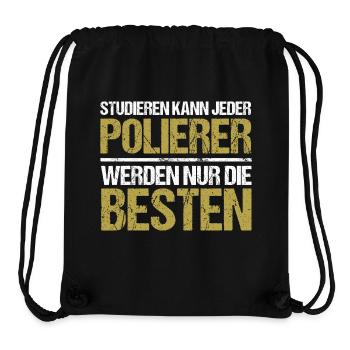 Studieren kann jeder - Polierer Edition - Stanley/Stella recycelter Gym Bag - Schwarz - Vorne