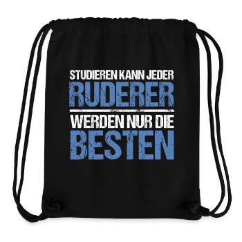 Studieren kann jeder - Ruderer Edition - Stanley/Stella recycelter Gym Bag - Schwarz - Vorne