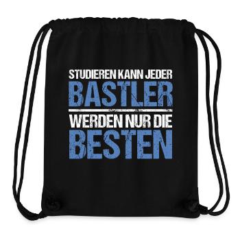 Tout le monde peut étudier - Édition Bastler - Sac à cordon recyclé Stanley/Stella - noir - Devant