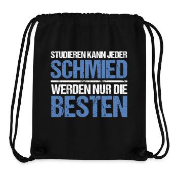 Anyone can study - Schmied Edition - Stanley/Stella Recycled Gym Bag - black - Front
