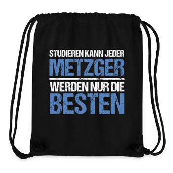 Tout le monde peut étudier - Édition Metzger - Sac à cordon recyclé Stanley/Stella - noir - Devant