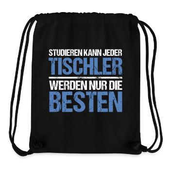 Tout le monde peut étudier - Édition Tischler - Sac à cordon recyclé Stanley/Stella - noir - Devant