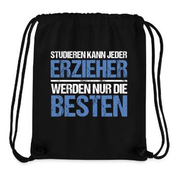 Studieren kann jeder - Erzieher Edition - Stanley/Stella recycelter Gym Bag - Schwarz - Vorne