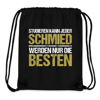 Anyone can study - Schmied Edition - Stanley/Stella Recycled Gym Bag - black - Front