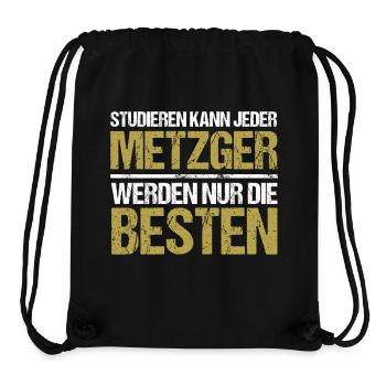 Tout le monde peut étudier - Édition Metzger - Sac à cordon recyclé Stanley/Stella - noir - Devant