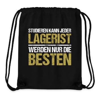 Tout le monde peut étudier - Lagerist Edition - Sac à cordon recyclé Stanley/Stella - noir - Devant