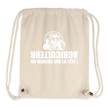 Farmer - Farmer - Tractor - Stanley/Stella Recycled Gym Bag - natural - Front