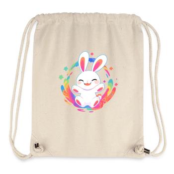 Strahlendes Kaninchen - Stanley/Stella recycelter Gym Bag - Naturweiß - Vorne