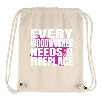 arboriculture cool logging lumberjackwoodworking - Stanley/Stella recycelter Gym Bag - Naturweiß - Vorne
