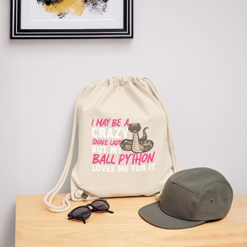 Ball Python Schlange Königspython Stanley/Stella recycelter Gym Bag
