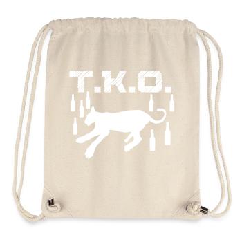 TKO Drunk Predator Évanoui Blackout Coma Blanc - Sac à cordon recyclé Stanley/Stella - blanc naturel - Devant