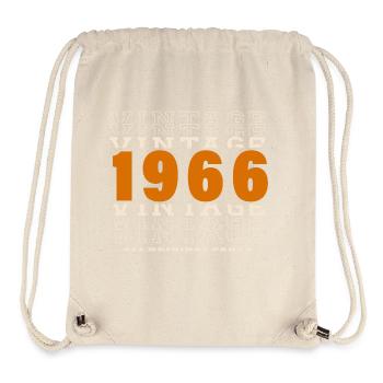 1966: Jahrgang - 58. Geburtstag - Stanley/Stella recycelter Gym Bag - Naturweiß - Vorne
