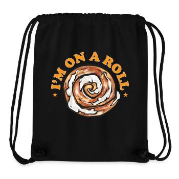 Cinnamon roll - Stanley/Stella Recycled Gym Bag - black - Front