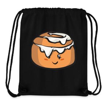 Cinnamon roll - Stanley/Stella Recycled Gym Bag - black - Front