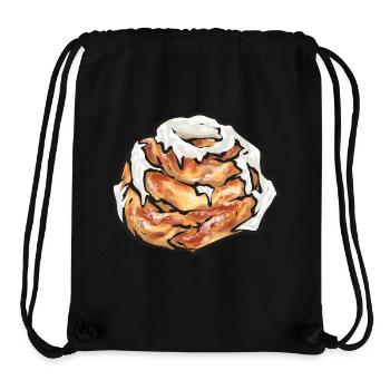 Cinnamon roll - Stanley/Stella Recycled Gym Bag - black - Front