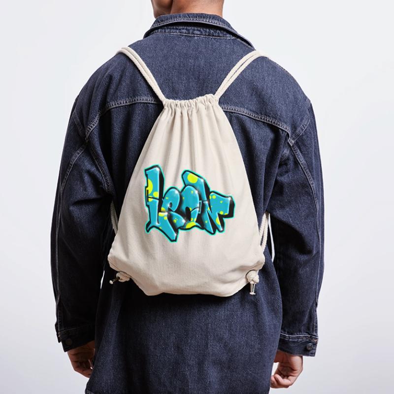 LEON GRAFFITI NAME print Stanley/Stella Recycled Gym Bag