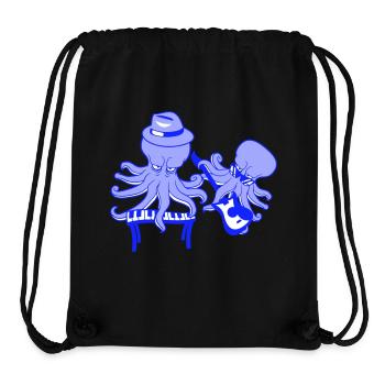 2 Kraken Gitarre Keyboard Oktopus Tintenfisch Team - Stanley/Stella recycelter Gym Bag - Schwarz - Vorne