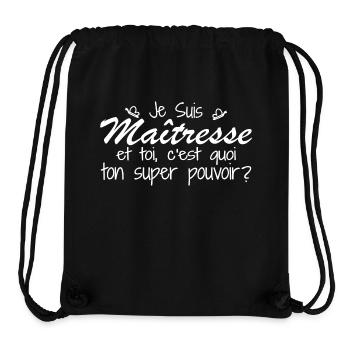 Ich bin Herrin. Was ist deine Superkraft? - Stanley/Stella recycelter Gym Bag - Schwarz - Vorne