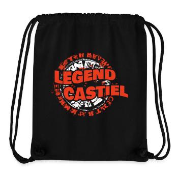 Gift for Castiel - Stanley/Stella Recycled Gym Bag - black - Front