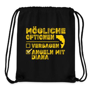 Diana Diana - Sac à cordon recyclé Stanley/Stella - noir - Devant