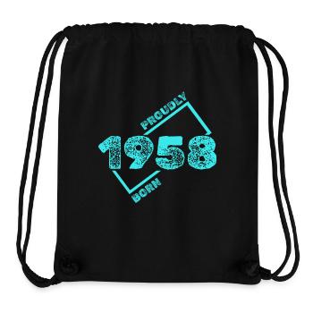 1958 - Stanley/Stella Recycled Gym Bag - black - Front