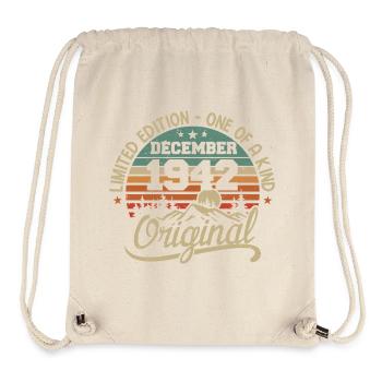 Original 83 Year Anniversary Gift, December 1942 - Stanley/Stella Recycled Gym Bag - natural - Front