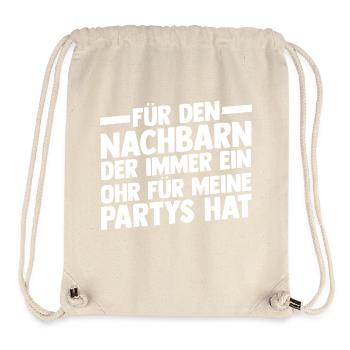 Nachbarschaft Bester Nachbar - Stanley/Stella recycelter Gym Bag - Naturweiß - Vorne