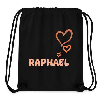Geschenk für Raphael - Stanley/Stella recycelter Gym Bag - Schwarz - Vorne