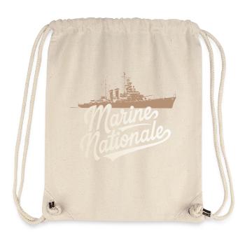 Marine Nationale - Sac à cordon recyclé Stanley/Stella - blanc naturel - Devant