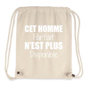 Dieser perfekte Mann ist nicht mehr als Paar verfügbar - Stanley/Stella recycelter Gym Bag - Naturweiß - Vorne