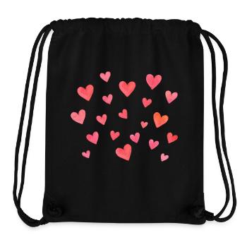 herzen - Stanley/Stella recycelter Gym Bag - Schwarz - Vorne