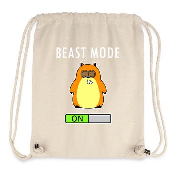 Beast Mode - Stanley/Stella recycelter Gym Bag - Naturweiß - Vorne